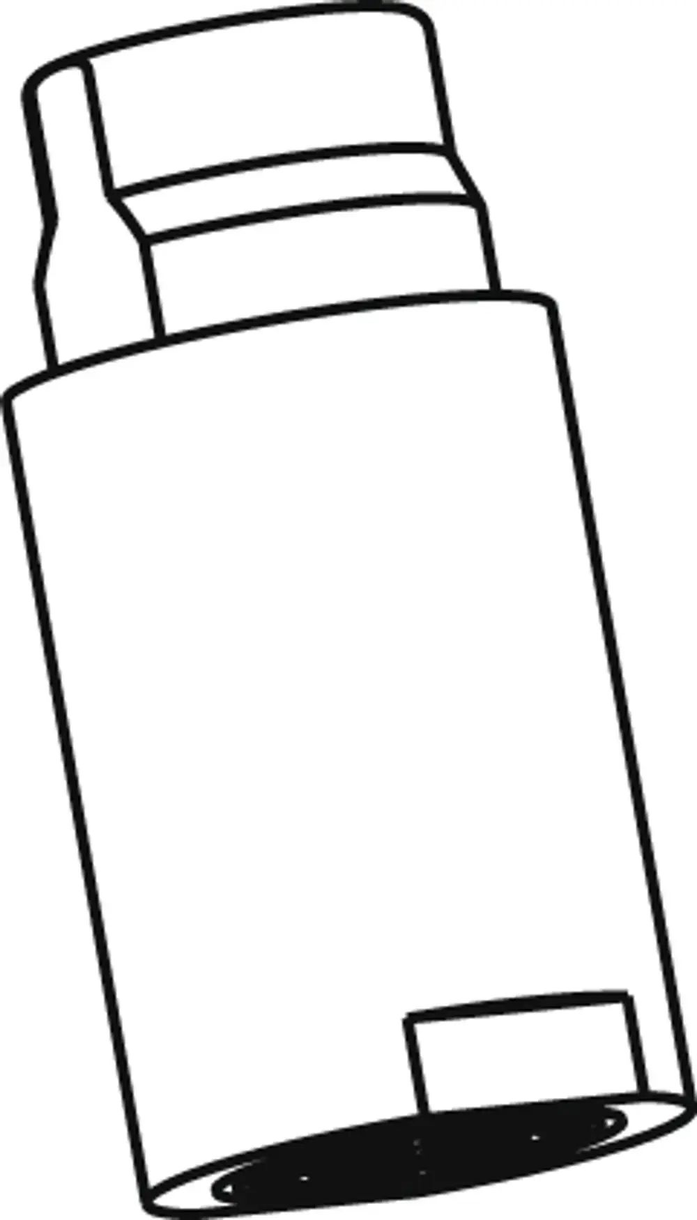 Chromfarbige Handbrause mit klarem, geradem Design, abgebildet auf weißem Hintergrund. Das Produkt gehört zur Marke Ideal Standard.